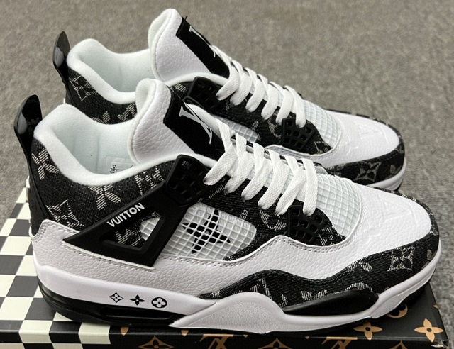 Women Air Jordan 4 Cement Iv Black White [Women Cheap Jordans 4 82]